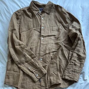 Todd Snyder Linen Button-Down Shirt